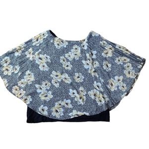 I.N. STUDIO Women's Multicolor Print 3/4 Bell Sleeve Top. Plus Size 2X